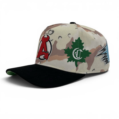 V2 "Big ACC" Logo Snapback (Sand Camo/Black)