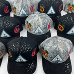 Load image into Gallery viewer, &quot;Big ACC&quot; Logo Snapback Rhinestone (Black/Black)

