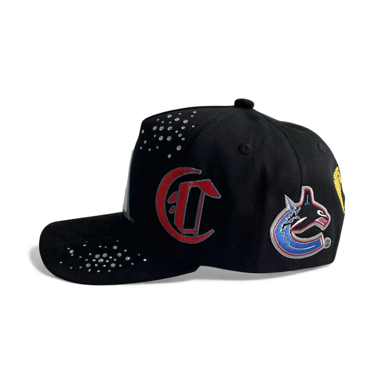 "Big ACC" Logo Snapback Rhinestone (Black/Black)