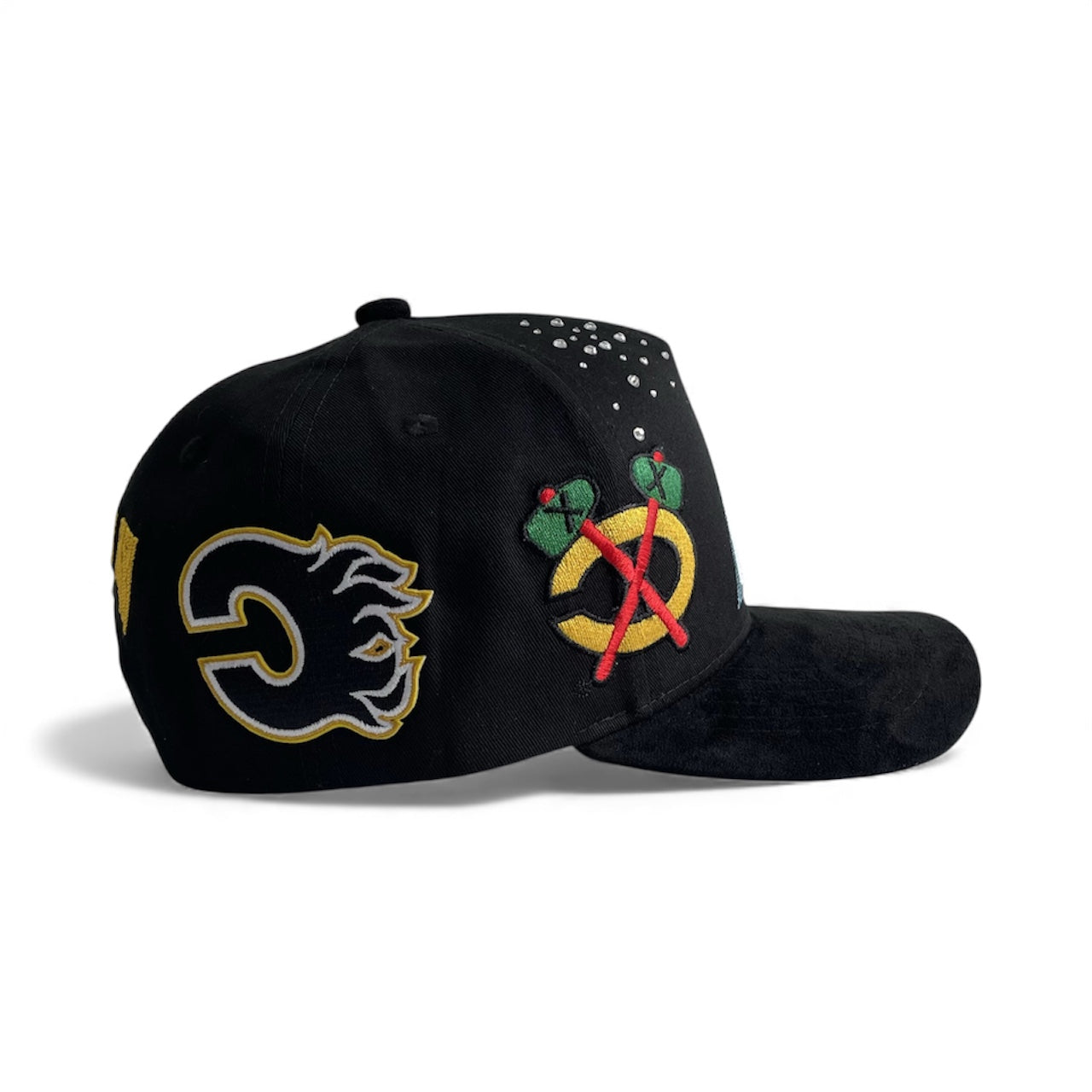 "Big ACC" Logo Snapback Rhinestone (Black/Black)