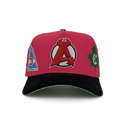 V2 "Big ACC" Logo Snapback (Tropical Pink/Black)