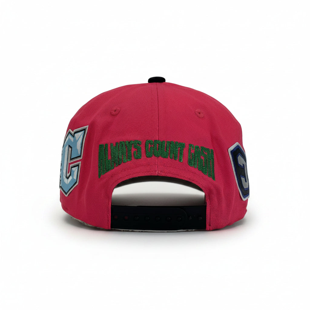 V2 "Big ACC" Logo Snapback (Tropical Pink/Black)