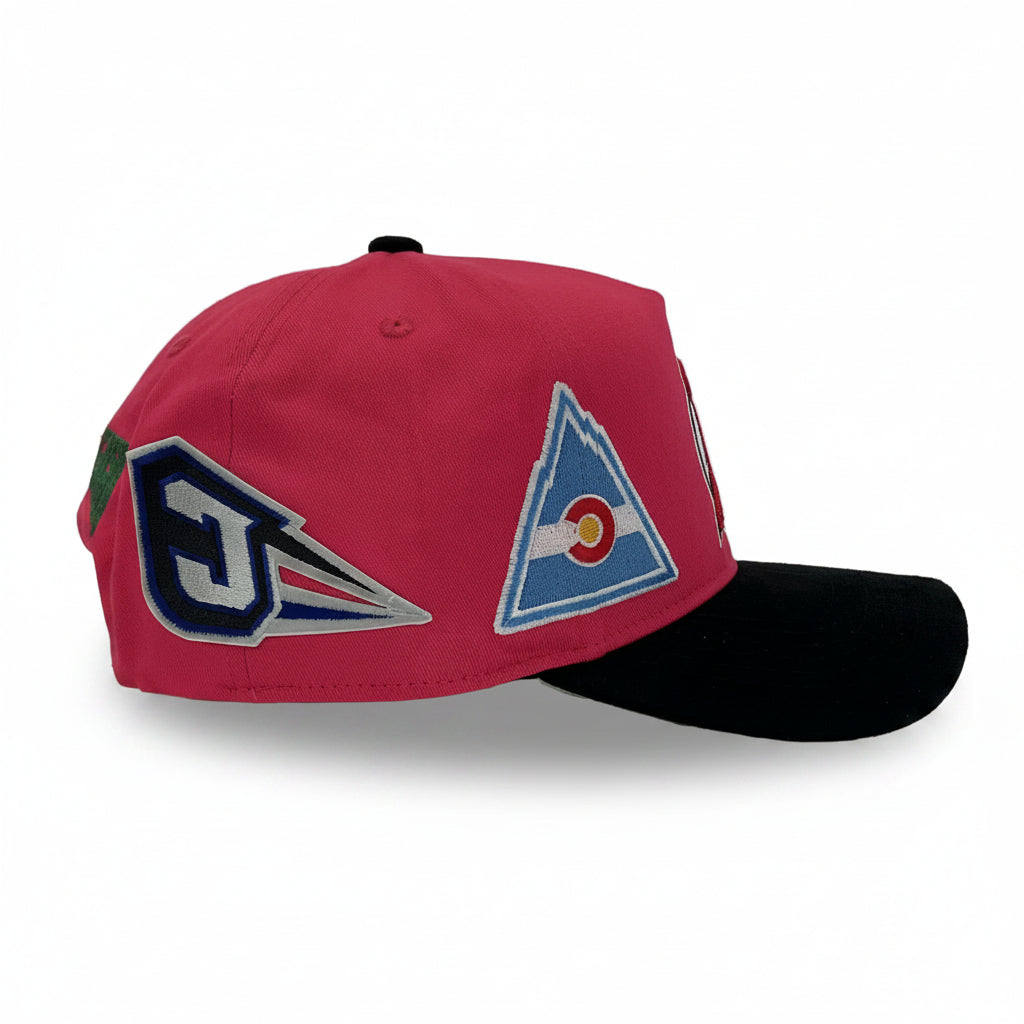 V2 "Big ACC" Logo Snapback (Tropical Pink/Black)