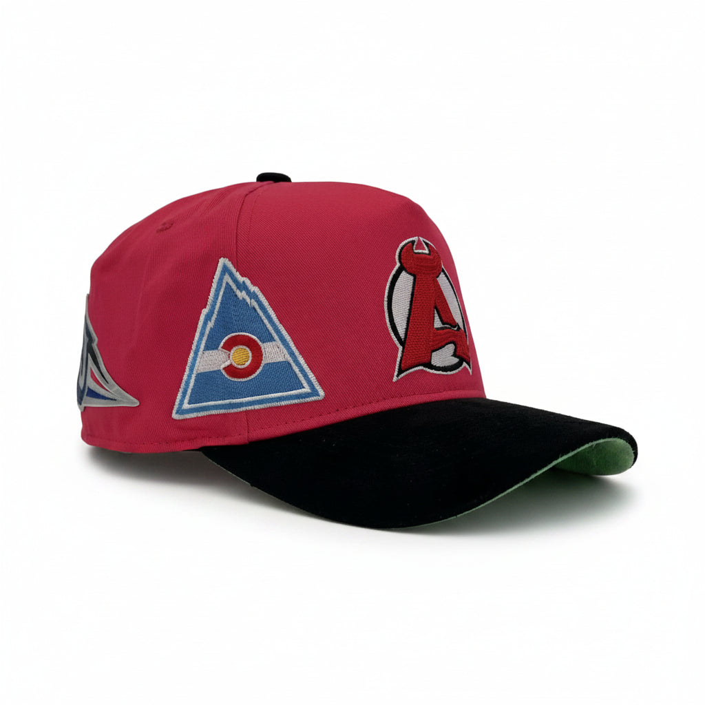 V2 "Big ACC" Logo Snapback (Tropical Pink/Black)