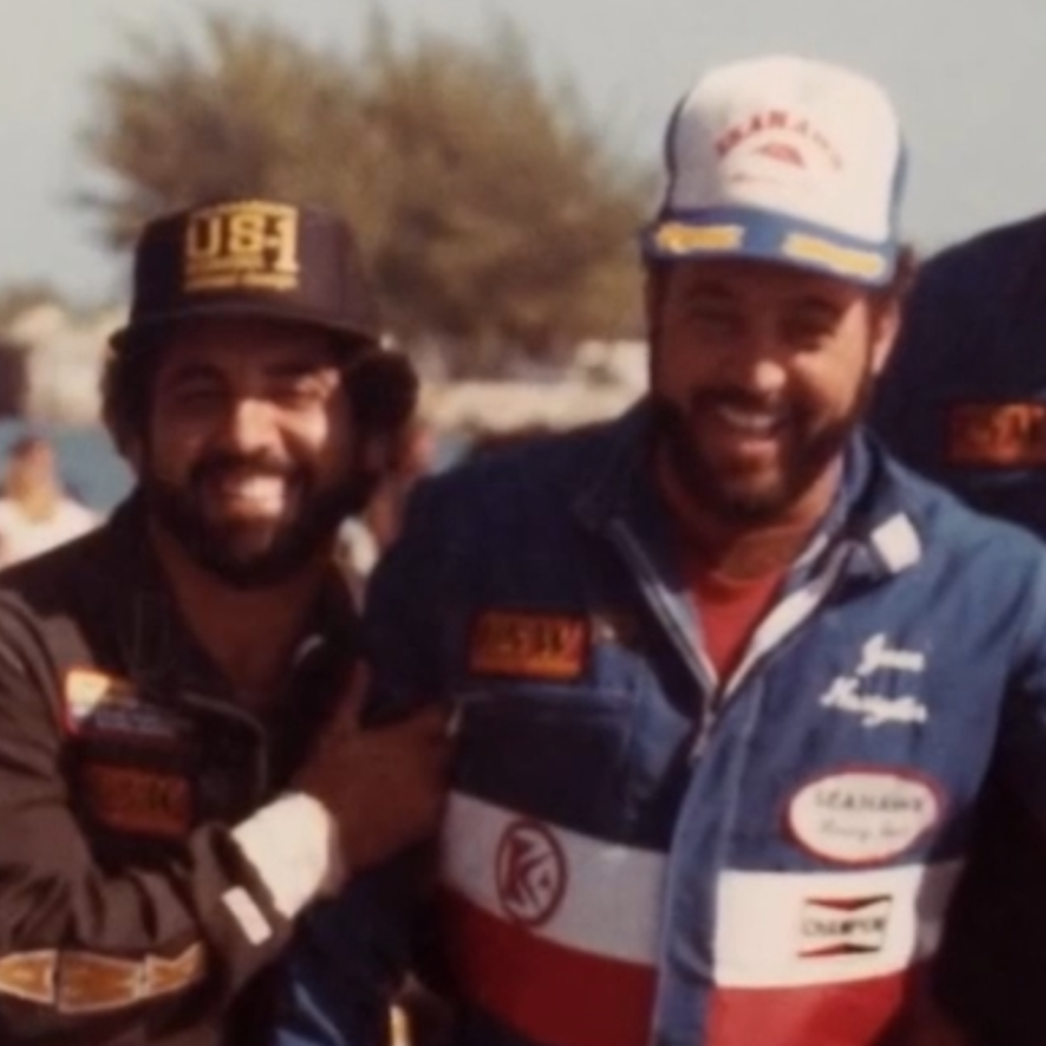 “Seahawk Racing Team” ACC 80’s Retro Miami Trucker Hat (Seen On Cocaine Cowboys : The Kings Of Miami) Royal Blue/White