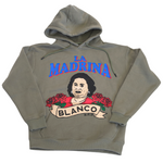 Load image into Gallery viewer, La Madrina Pull Over Hoodie “Grey Green”
