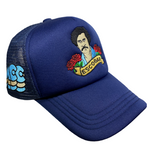 Load image into Gallery viewer, “Pablo Escobar” ACC Trucker Hat Navy/Navy
