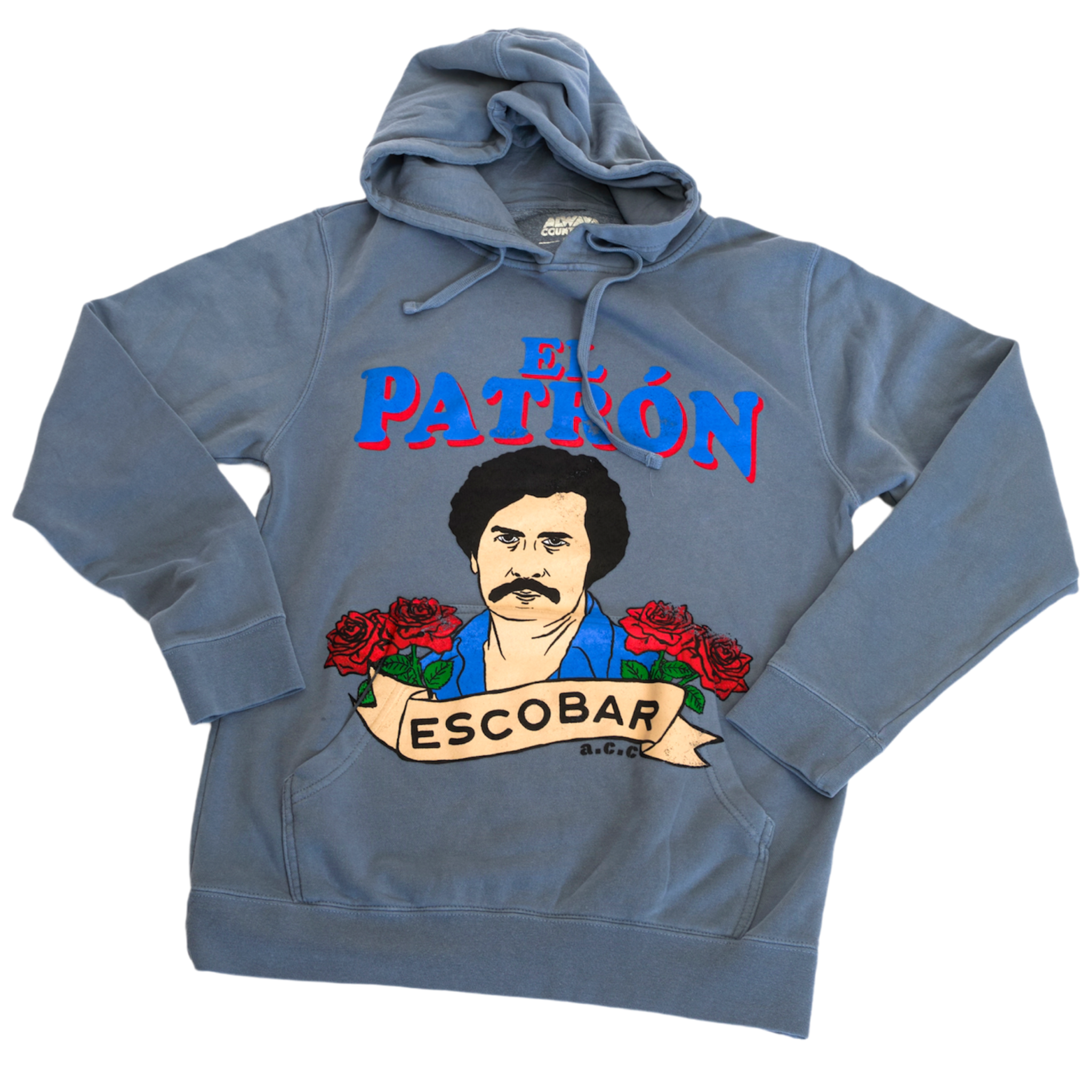 El Patrón Pull Over Hoodie “Pigment Slate Blue”