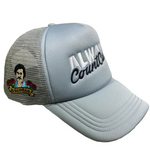 Load image into Gallery viewer, “Pablo Escobar” ACC Trucker Hat Grey/Grey
