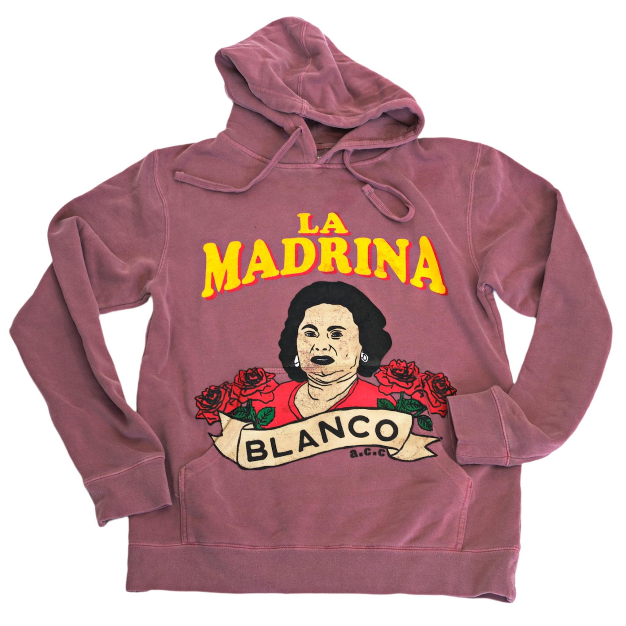 La Madrina Pull Over Hoodie “Pigment Maroon”