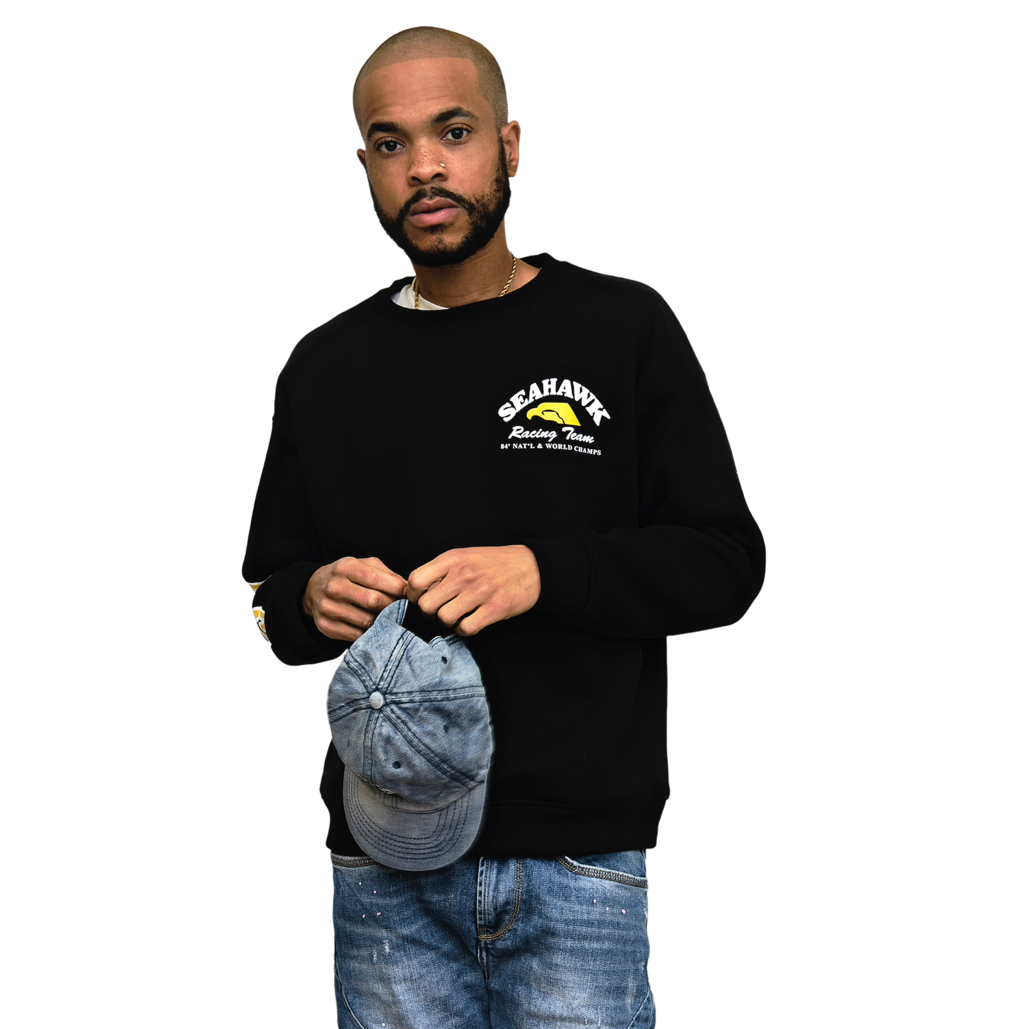 “Seahawk Racing Team” ACC 80’s Retro Crew Neck Sweatshirt