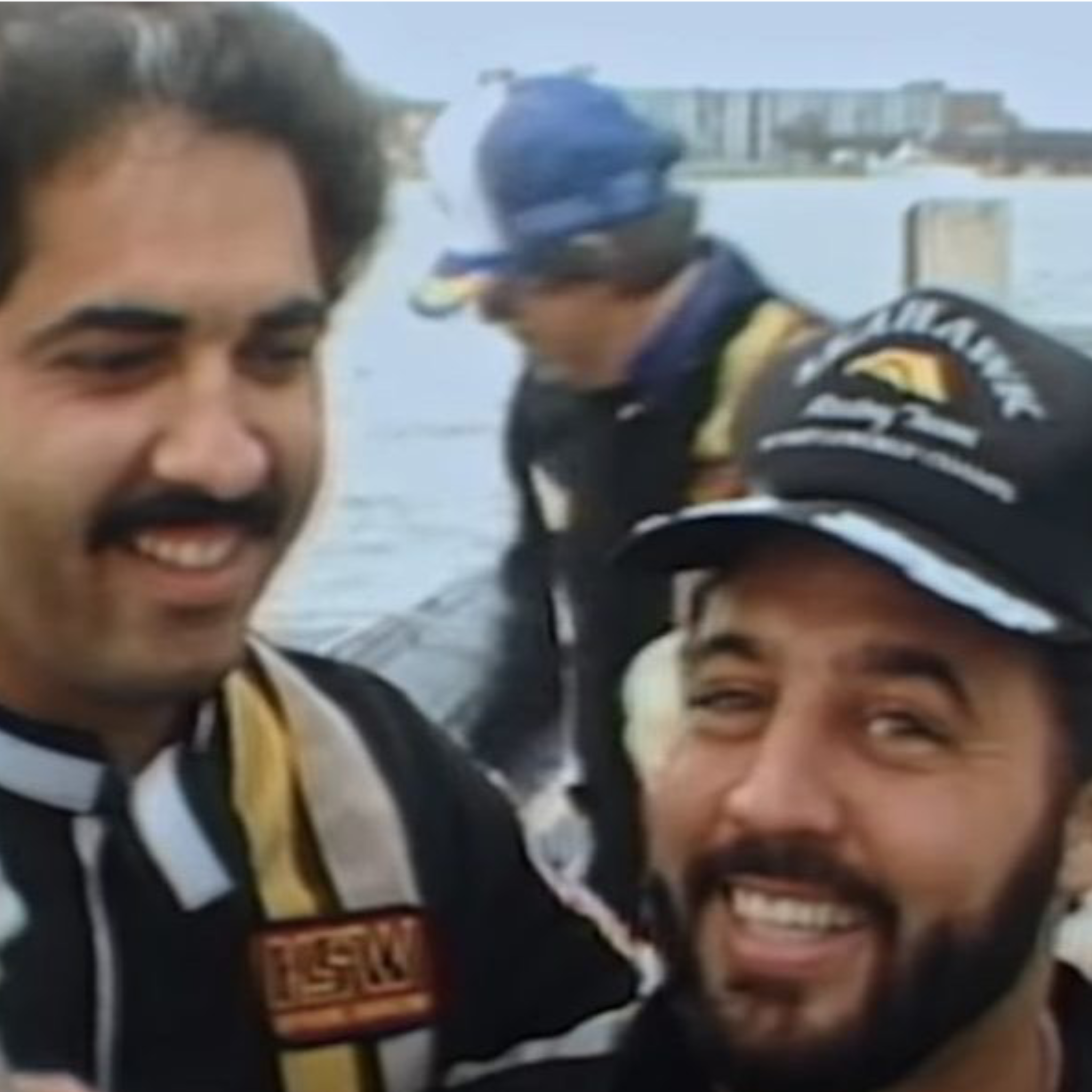 “Seahawk Racing Team” ACC 80’s Retro Miami Trucker Hat (Seen On Cocaine Cowboys : The Kings Of Miami) Black/Black