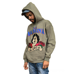 Load image into Gallery viewer, La Madrina Pull Over Hoodie “Grey Green”
